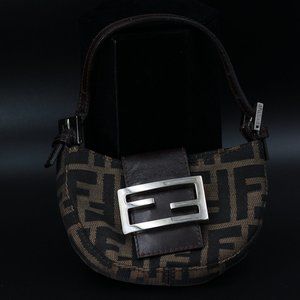 FENDI ZUCCA MINI MAMMA MONOGRAM HANDBAG